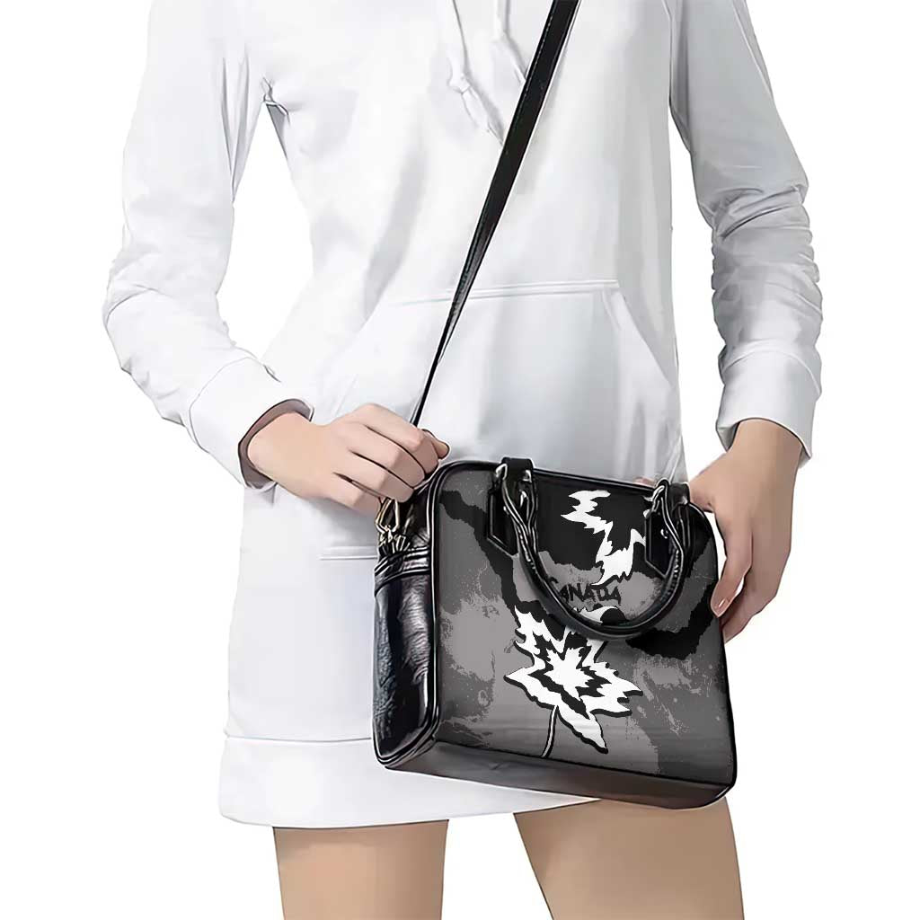 Canada Maple Leaf Shoulder Handbag Unique Style Black Version - Wonder Print Shop