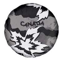 Canada Maple Leaf Spare Tire Cover Unique Style Black Version - Wonder Print Shop