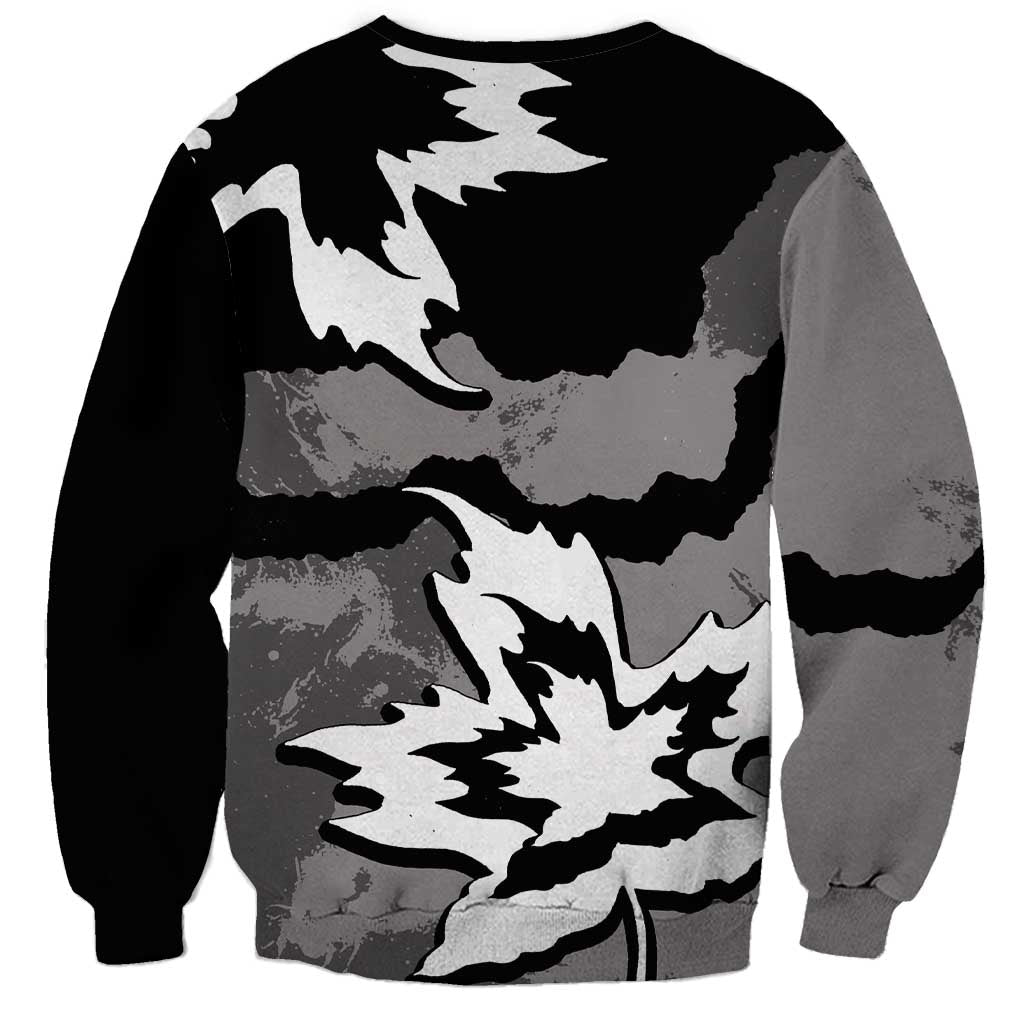 Canada Maple Leaf Sweatshirt Unique Style Black Version - Wonder Print Shop