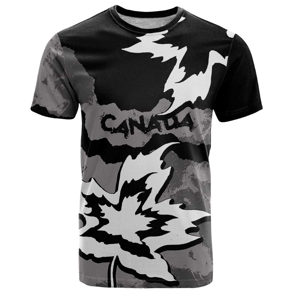 Canada Maple Leaf T Shirt Unique Style Black Version - Wonder Print Shop
