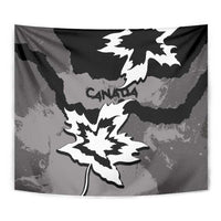 Canada Maple Leaf Tapestry Unique Style Black Version - Wonder Print Shop