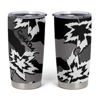 Canada Maple Leaf Tumbler Cup Unique Style Black Version - Wonder Print Shop