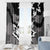 Canada Maple Leaf Window Curtain Unique Style Black Version - Wonder Print Shop