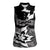 Canada Maple Leaf Women Sleeveless Polo Shirt Unique Style Black Version - Wonder Print Shop