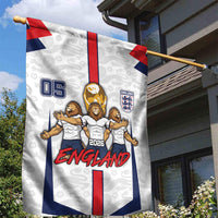 Custom England Football Garden Flag Three Lions Trophy St George Cross