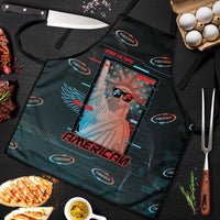 United States 250th Anniversary Apron Statue Of Liberty Cyberpunk Style - Wonder Print Shop