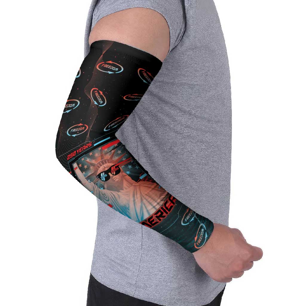 United States 250th Anniversary Arm Sleeves Statue Of Liberty Cyberpunk Style - Wonder Print Shop