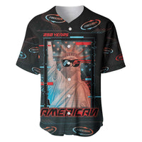 United States 250th Anniversary Baseball Jersey Statue Of Liberty Cyberpunk Style - Wonder Print Shop