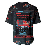 United States 250th Anniversary Baseball Jersey Statue Of Liberty Cyberpunk Style - Wonder Print Shop