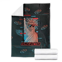 United States 250th Anniversary Blanket Statue Of Liberty Cyberpunk Style - Wonder Print Shop