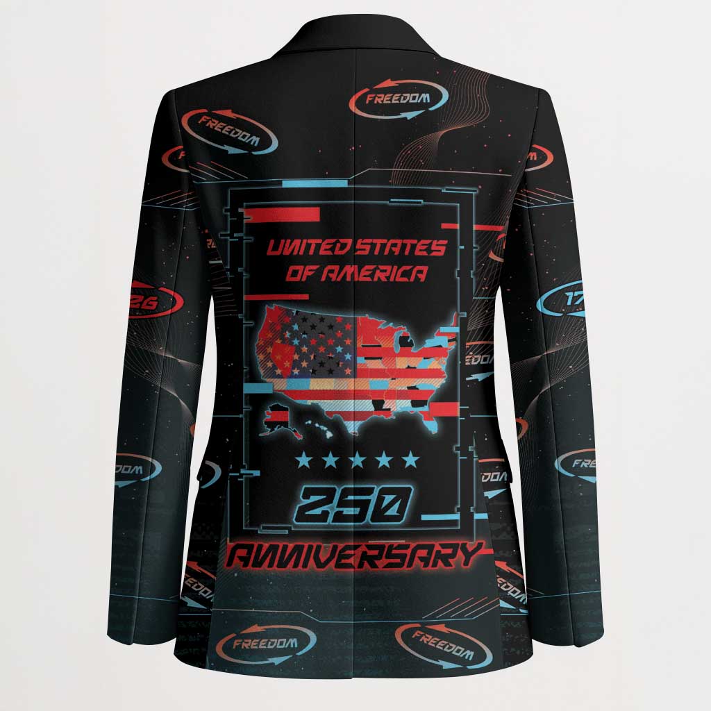 United States 250th Anniversary Blazer Statue Of Liberty Cyberpunk Style - Wonder Print Shop