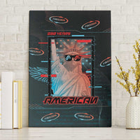 United States 250th Anniversary Canvas Wall Art Statue Of Liberty Cyberpunk Style - Wonder Print Shop