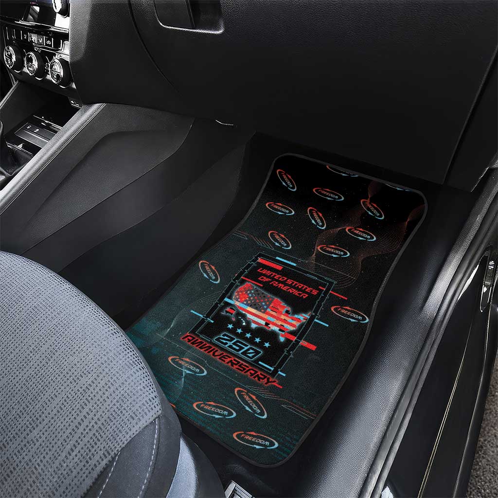 United States 250th Anniversary Car Mats Statue Of Liberty Cyberpunk Style - Wonder Print Shop