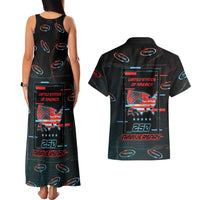 United States 250th Anniversary Couples Matching Tank Maxi Dress and Hawaiian Shirt Statue Of Liberty Cyberpunk Style - Wonder Print Shop