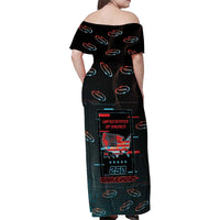 United States 250th Anniversary Family Matching Off Shoulder Maxi Dress and Hawaiian Shirt Statue Of Liberty Cyberpunk Style - Wonder Print Shop