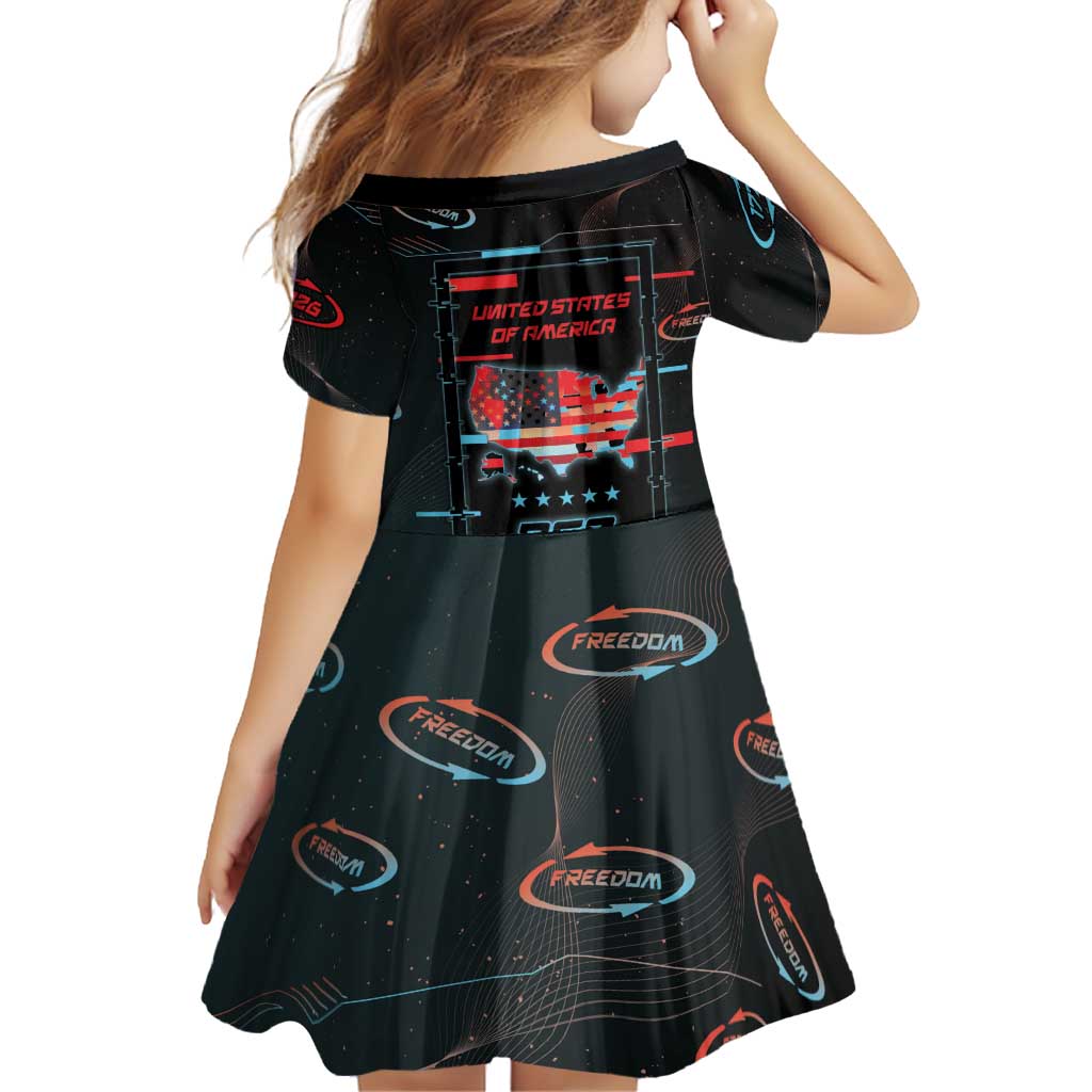 United States 250th Anniversary Family Matching Puletasi and Hawaiian Shirt Statue Of Liberty Cyberpunk Style - Wonder Print Shop