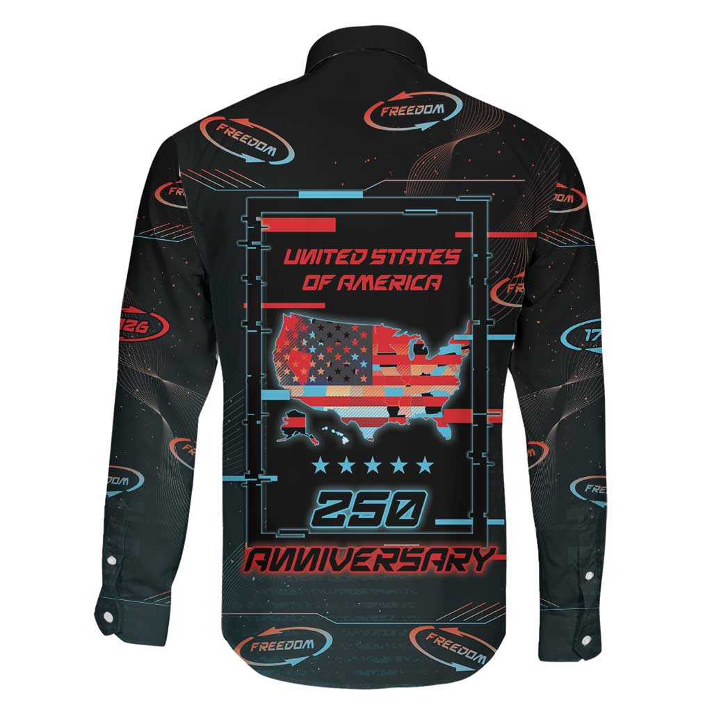 United States 250th Anniversary Family Matching Puletasi and Hawaiian Shirt Statue Of Liberty Cyberpunk Style - Wonder Print Shop