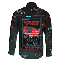 United States 250th Anniversary Family Matching Puletasi and Hawaiian Shirt Statue Of Liberty Cyberpunk Style - Wonder Print Shop