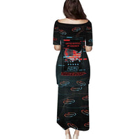 United States 250th Anniversary Family Matching Puletasi and Hawaiian Shirt Statue Of Liberty Cyberpunk Style - Wonder Print Shop