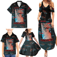 United States 250th Anniversary Family Matching Summer Maxi Dress and Hawaiian Shirt Statue Of Liberty Cyberpunk Style - Wonder Print Shop