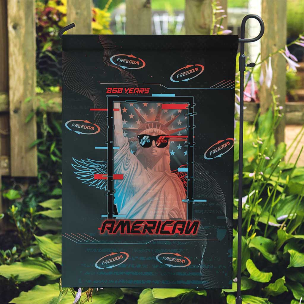 United States 250th Anniversary Garden Flag Statue Of Liberty Cyberpunk Style - Wonder Print Shop