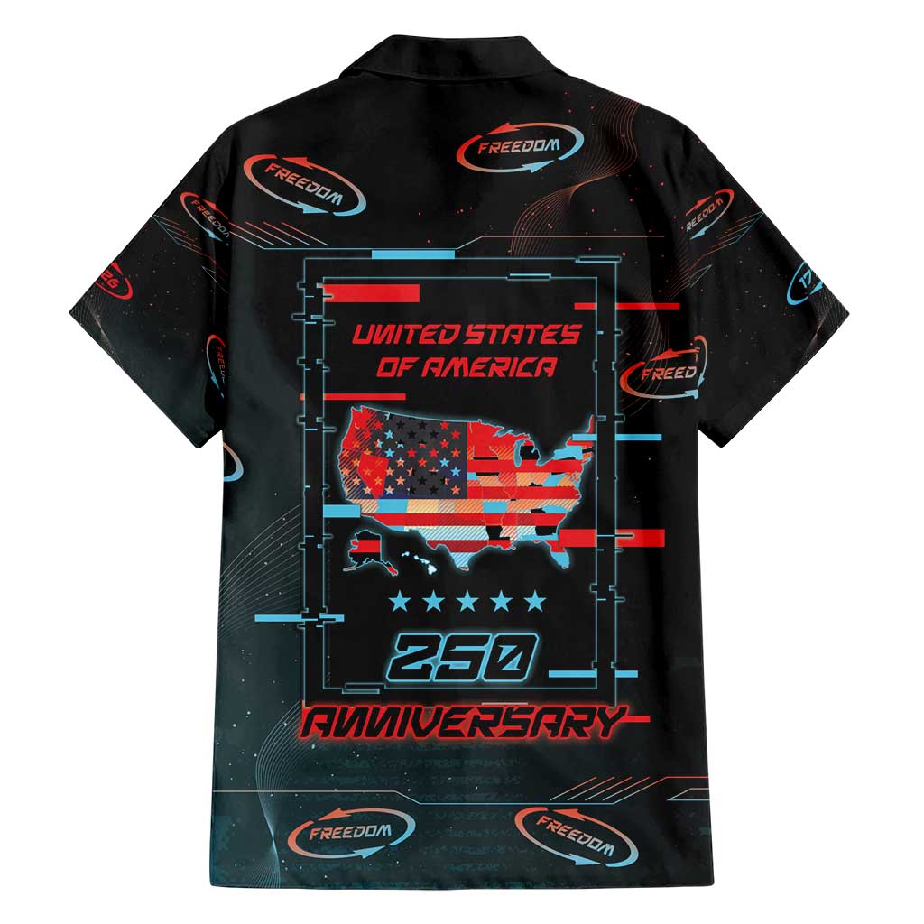 United States 250th Anniversary Hawaiian Shirt Statue Of Liberty Cyberpunk Style - Wonder Print Shop