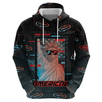 United States 250th Anniversary Hoodie Statue Of Liberty Cyberpunk Style - Wonder Print Shop