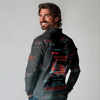 United States 250th Anniversary Long Sleeve Polo Shirt Statue Of Liberty Cyberpunk Style - Wonder Print Shop