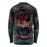 United States 250th Anniversary Long Sleeve Shirt Statue Of Liberty Cyberpunk Style - Wonder Print Shop