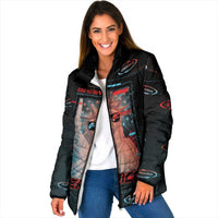 United States 250th Anniversary Padded Jacket Statue Of Liberty Cyberpunk Style - Wonder Print Shop