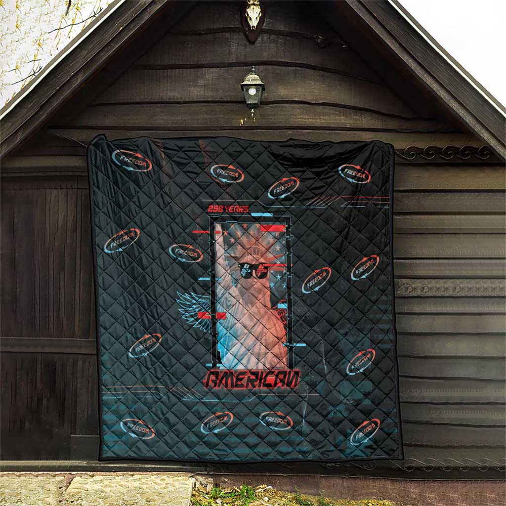 United States 250th Anniversary Quilt Statue Of Liberty Cyberpunk Style - Wonder Print Shop