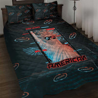 United States 250th Anniversary Quilt Bed Set Statue Of Liberty Cyberpunk Style - Wonder Print Shop