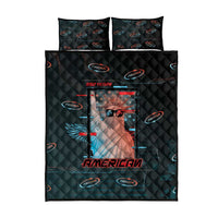 United States 250th Anniversary Quilt Bed Set Statue Of Liberty Cyberpunk Style - Wonder Print Shop