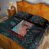 United States 250th Anniversary Quilt Bed Set Statue Of Liberty Cyberpunk Style - Wonder Print Shop