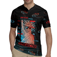 United States 250th Anniversary Rugby Jersey Statue Of Liberty Cyberpunk Style - Wonder Print Shop