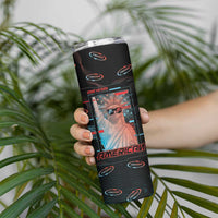 United States 250th Anniversary Skinny Tumbler Statue Of Liberty Cyberpunk Style - Wonder Print Shop