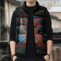 United States 250th Anniversary Sleeveless Puffer Jacket Statue Of Liberty Cyberpunk Style - Wonder Print Shop