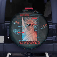 United States 250th Anniversary Spare Tire Cover Statue Of Liberty Cyberpunk Style - Wonder Print Shop