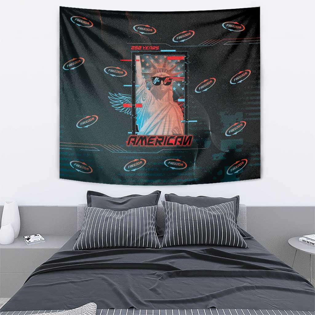 United States 250th Anniversary Tapestry Statue Of Liberty Cyberpunk Style - Wonder Print Shop