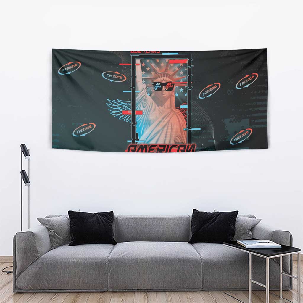 United States 250th Anniversary Tapestry Statue Of Liberty Cyberpunk Style - Wonder Print Shop