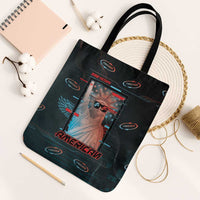 United States 250th Anniversary Tote Bag Statue Of Liberty Cyberpunk Style - Wonder Print Shop