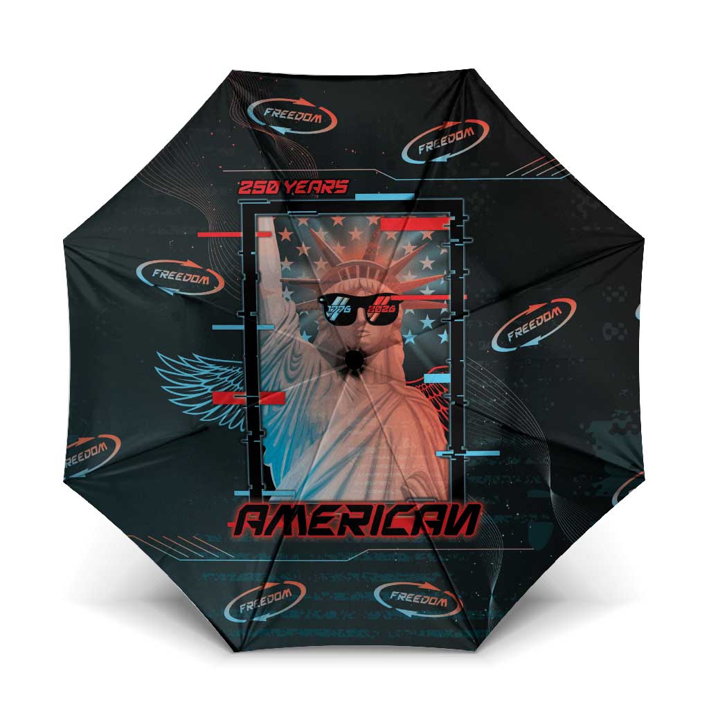 United States 250th Anniversary Umbrella Statue Of Liberty Cyberpunk Style - Wonder Print Shop