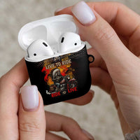 Indian Motorcycle AirPods Case Live To Ride Skull Biker Native American - Wonder Print Shop