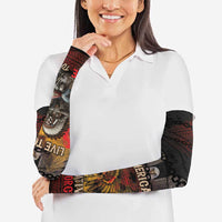 Indian Motorcycle Arm Sleeves Live To Ride Skull Biker Native American - Wonder Print Shop