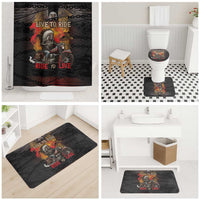 Indian Motorcycle Bathroom Set Live To Ride Skull Biker Native American - Wonder Print Shop