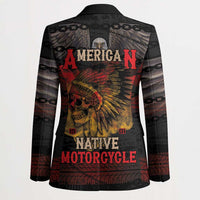 Indian Motorcycle Blazer Live To Ride Skull Biker Native American - Wonder Print Shop