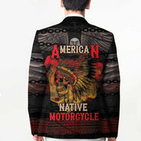 Indian Motorcycle Blazer Live To Ride Skull Biker Native American - Wonder Print Shop