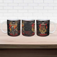Indian Motorcycle Ceramic Mug Live To Ride Skull Biker Native American - Wonder Print Shop
