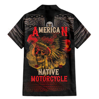 Indian Motorcycle Family Matching Mermaid Dress and Hawaiian Shirt Live To Ride Skull Biker Native American - Wonder Print Shop