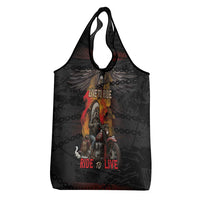 Indian Motorcycle Grocery Bag Live To Ride Skull Biker Native American - Wonder Print Shop